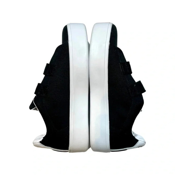 NWT GOATS 305 Canvas White Leather Platform Sneakers - Picture 4 of 6